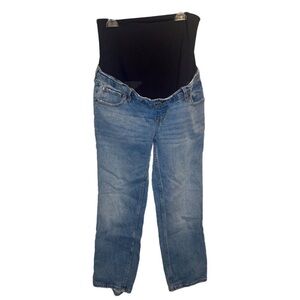 Abercrombie & Fitch The Ankle Straight Distressed MATERNITY Jeans Size 27/4Short